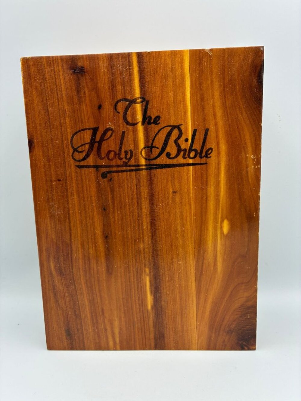 The Holy Bible Memorial Edition Illustrated Hardcover In Wood Case Religious